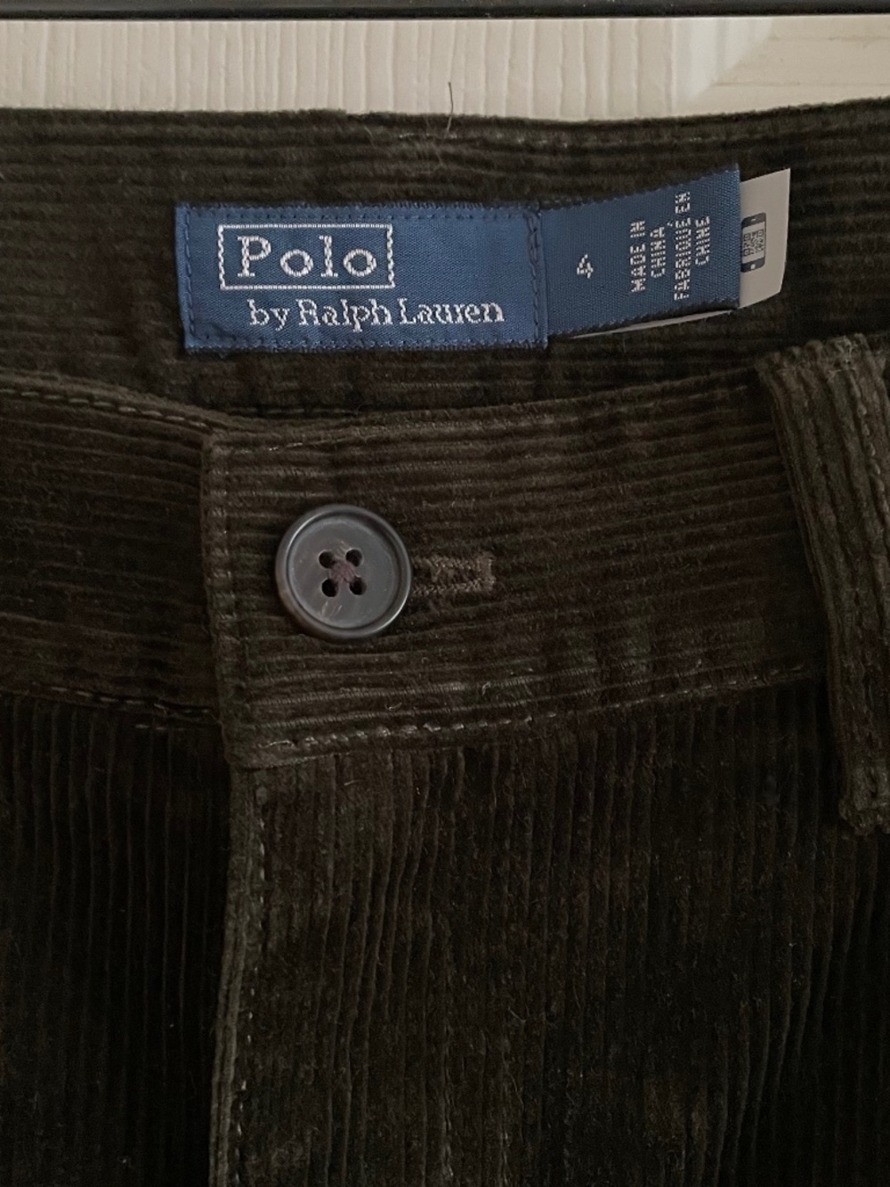 Polo Ralph Lauren Pintucked Corduroy Flare Wide Leg Pants Green - Picture 3 of 10